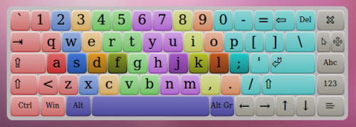 imagen del teclado de software integrado en ubuntu