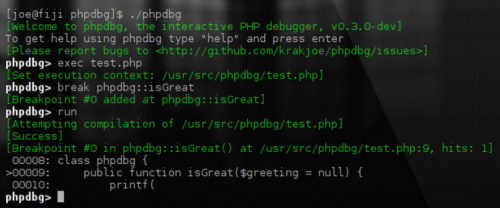 PHP DBG-Depuración paso a paso-captura de pantalla